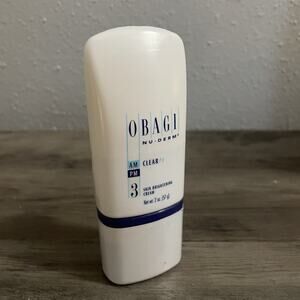 Obagi Nu Derm Clear FX #3 Skin Brightening Cream 2 oz SEALED $125 MSRP